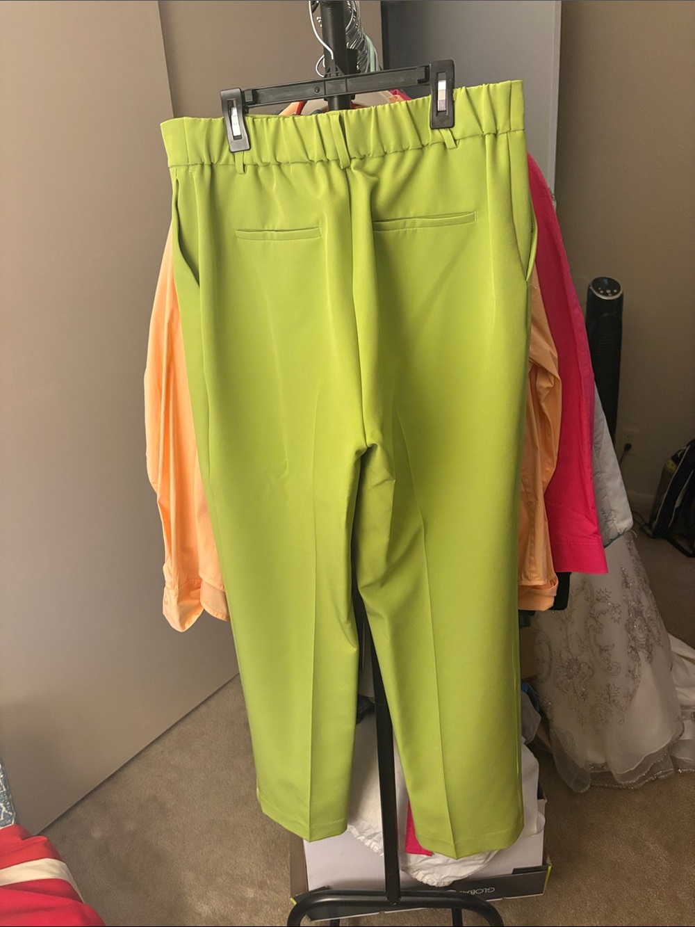 Rachel Zoe Bright Lime Green Tailored Blazer and Trouser Set - Picture 4 of 7